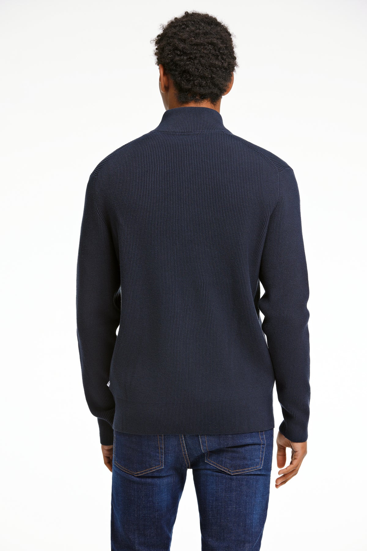 Lindbergh Full Zip Cardigan Navy – bilde 3