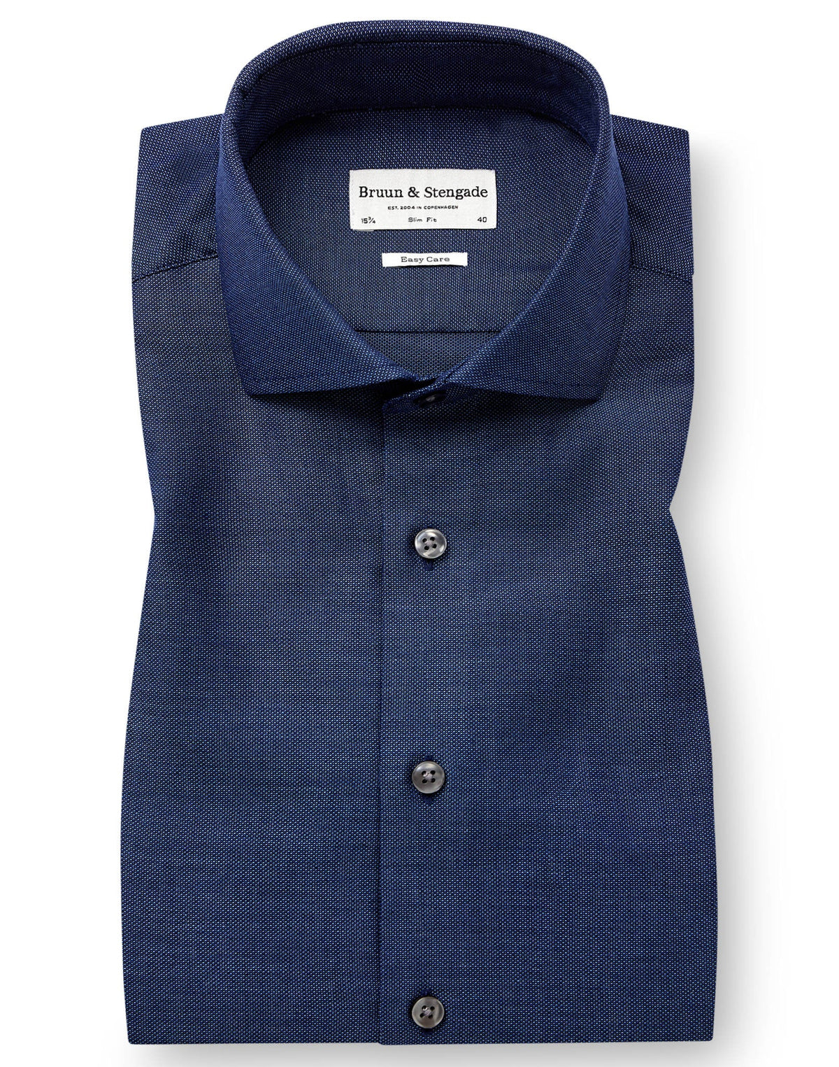 Bruun & Stengade Joff Slim Fit Skjorte Navy