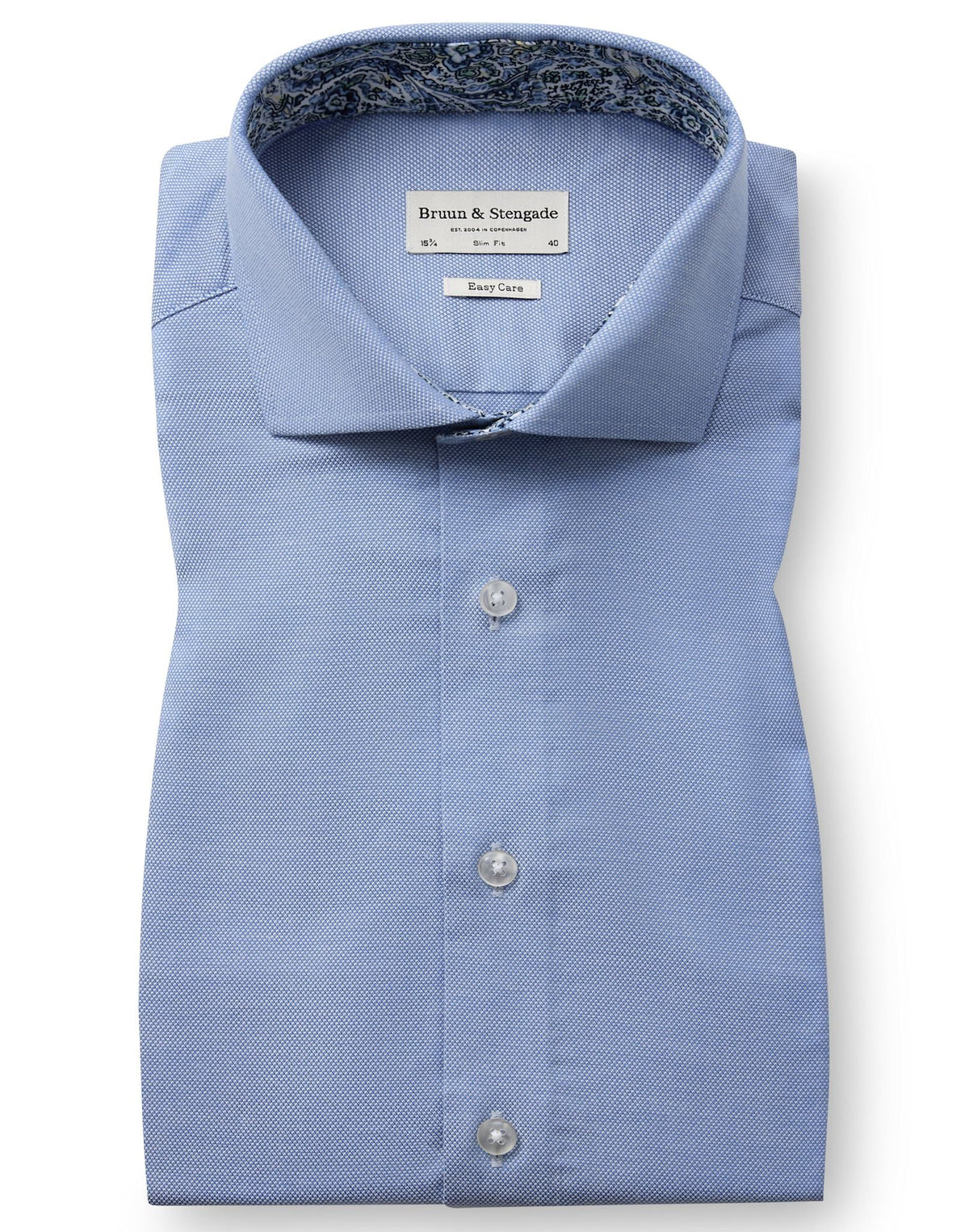 Bruun & Stengade Brunstrom Slim Fit Skjorte Light Blue