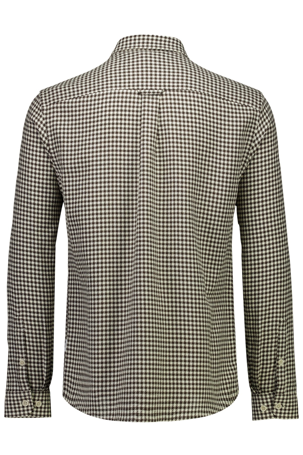 Lindbergh Casual Shirt 30-203936 Dark Brown – produktbilde bakfra