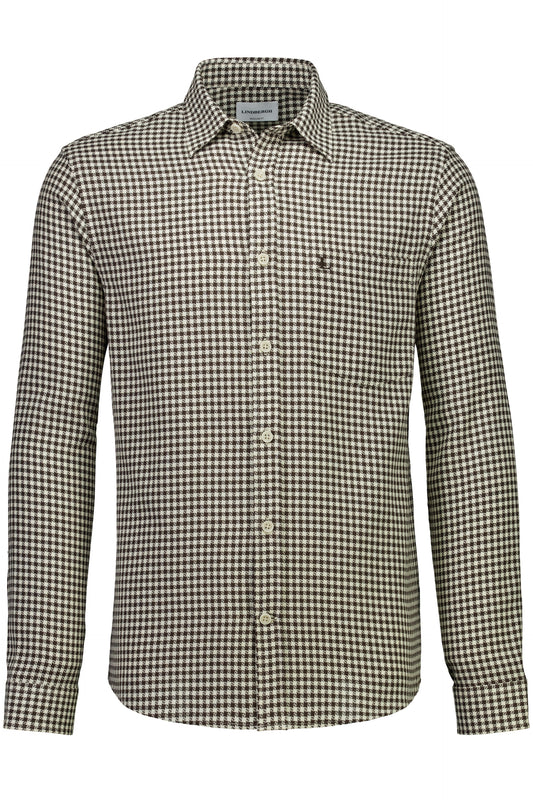 Lindbergh Casual Shirt 30-203936 Dark Brown – produktbilde forfra