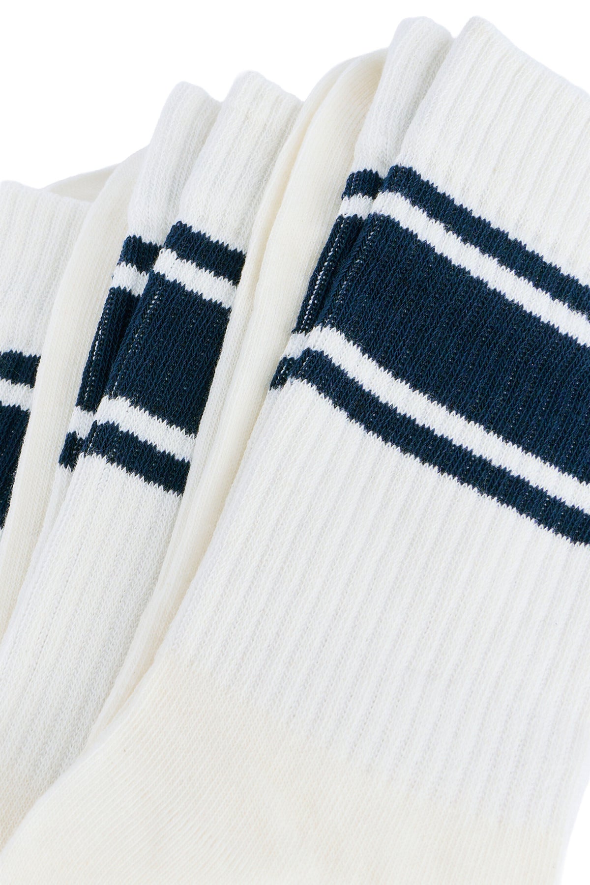Lindbergh Cotton Socks 3-pack i hvit – detalj