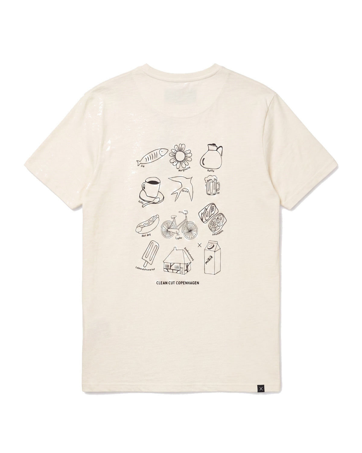 Clean Cut Copenhagen Embrace Organic T-Shirt Ecru – produktbilde 2