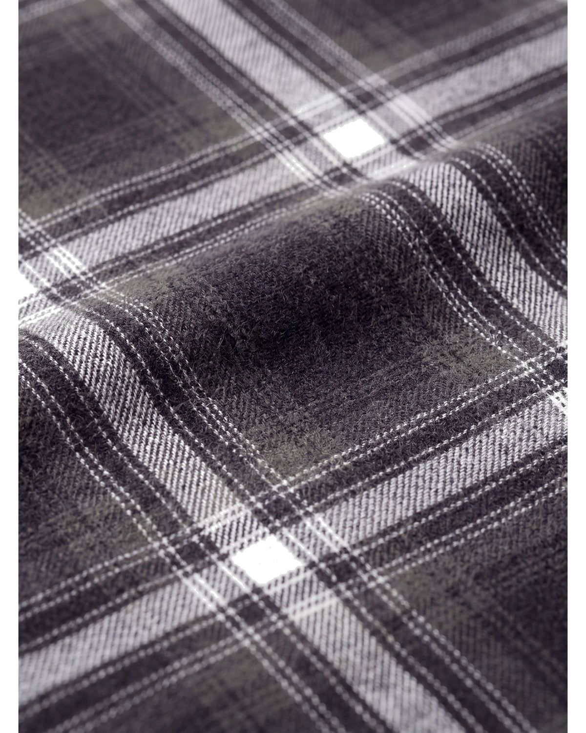 Lindbergh Check Flannel Shirt Dark Army – produktbilde 3