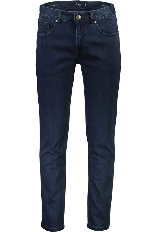 Bison Superflex Jeans Tapered Fit Fine Blue – rent produktbilde forside