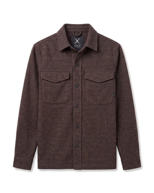 Clean Cut Copenhagen Ditlev Overshirt Dark Brown – produktbilde 1