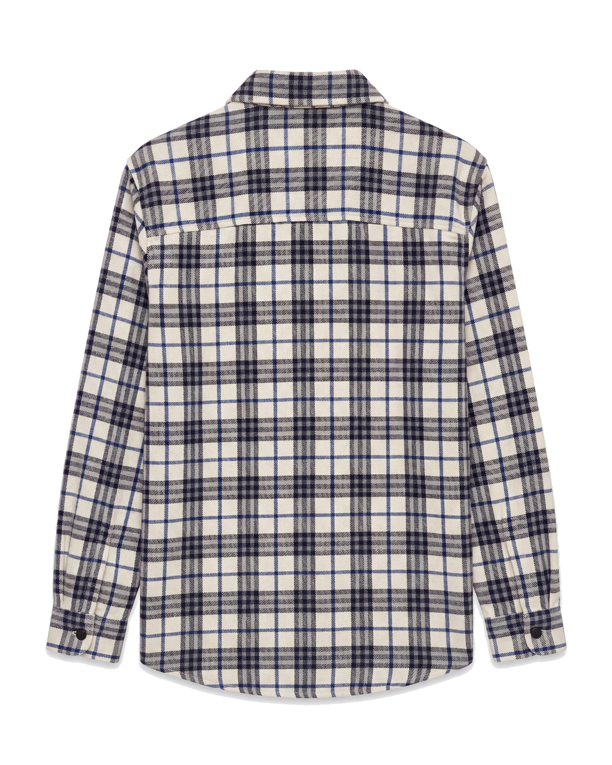 Fat Moose Adrian Cotton Check Shirt Ecru/Dark Navy – produktbilde 2