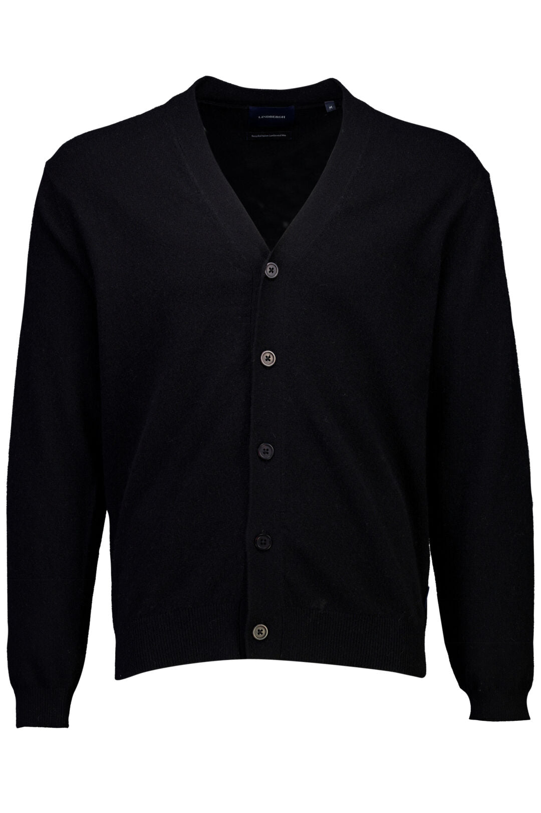 Lindbergh Wool Cardigan Black – produktbilde 1