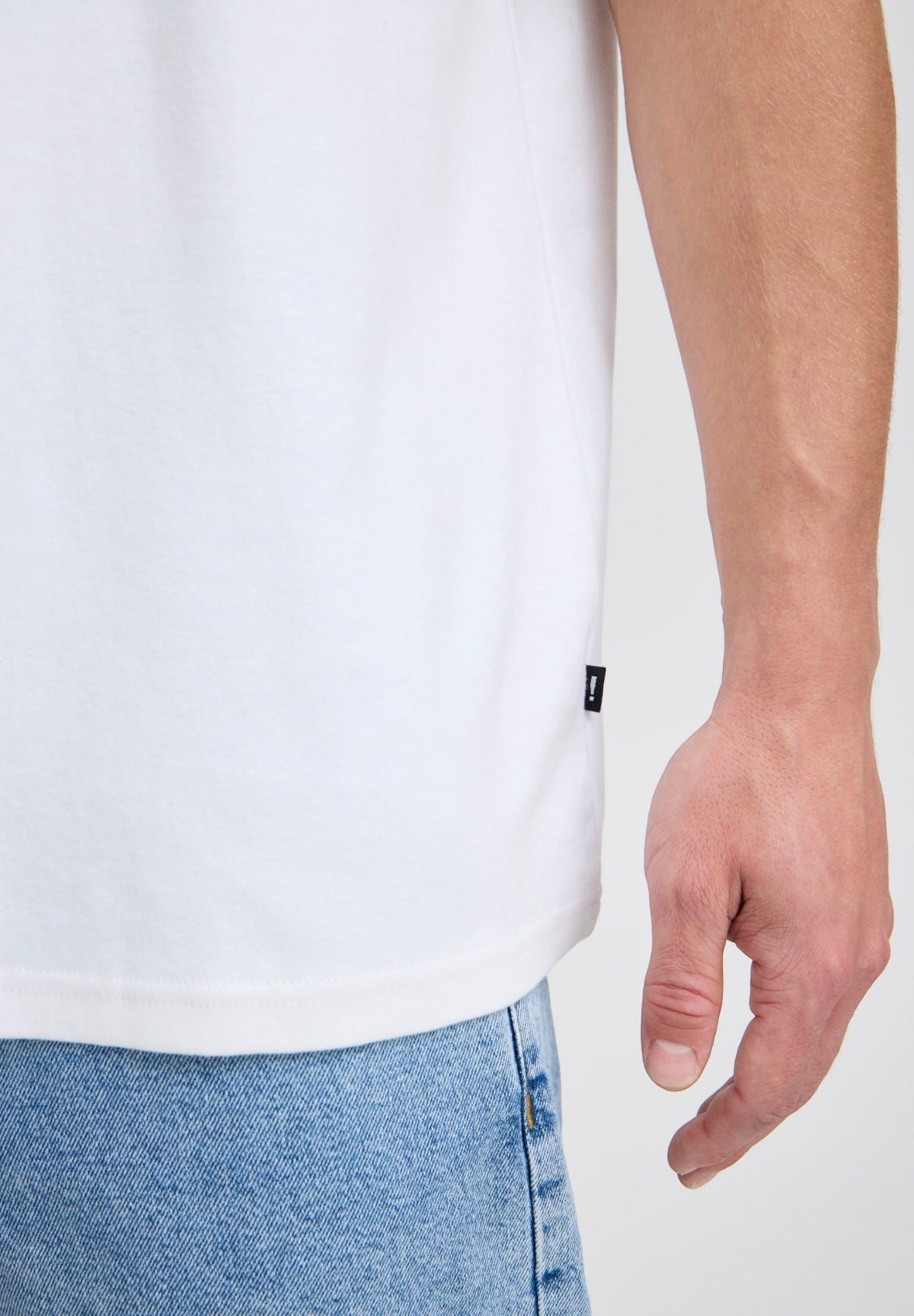 Solid Danton Box Fit T-Skjorte White – detaljbilde