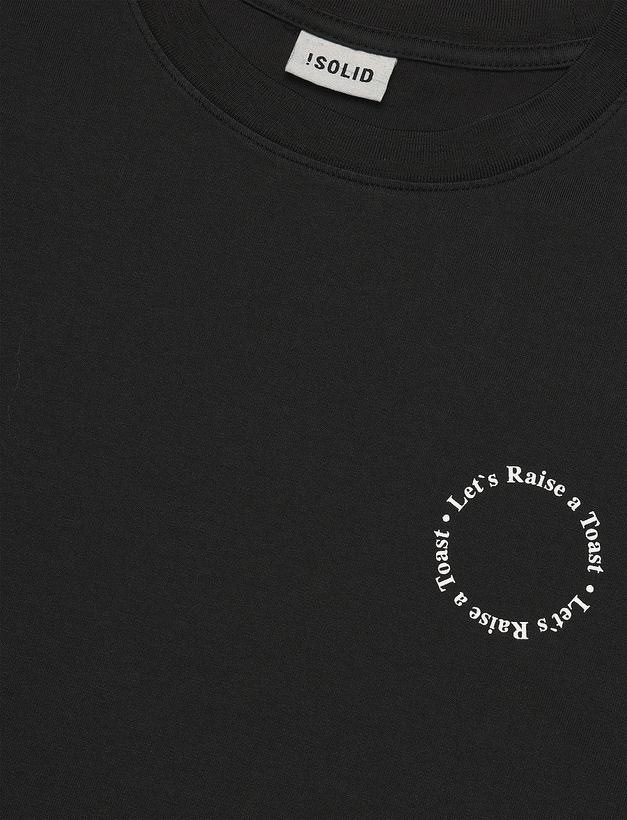 Solid Rue T-Skjorte True Black – produktdetaljer