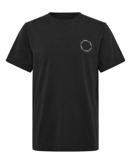 Solid Rue T-Skjorte True Black – rent produktbilde på hvit bakgrunn