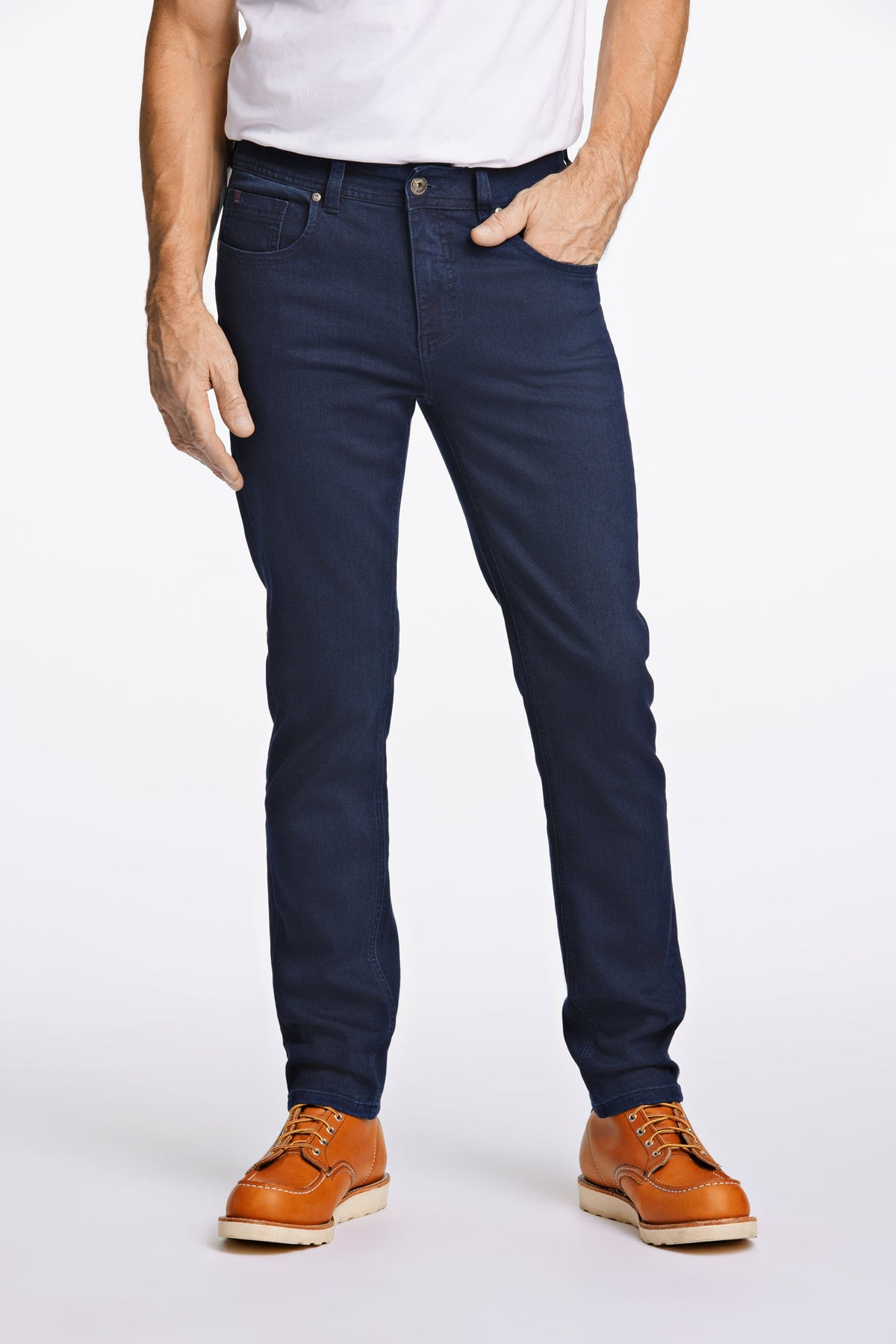 Bison Superflex Jeans Tapered Fit Fine Blue – bilde 2