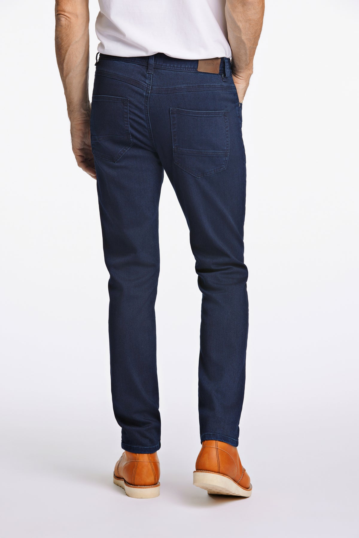 Bison Superflex Jeans Tapered Fit Fine Blue – bilde 3