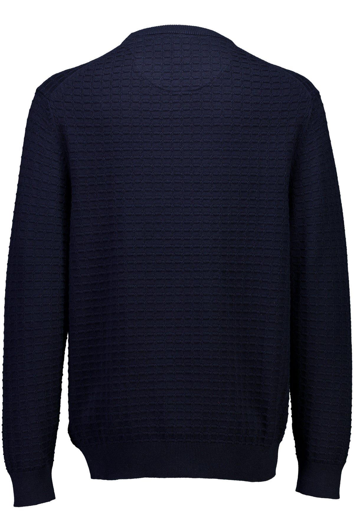 Bison Structure Knit Navy Melange – bakside