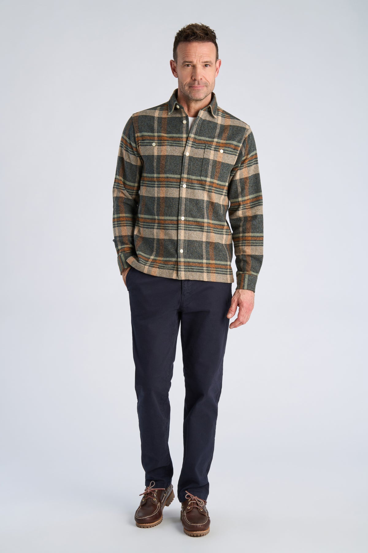 Bison Overshirt Dark Sand – bilde 1