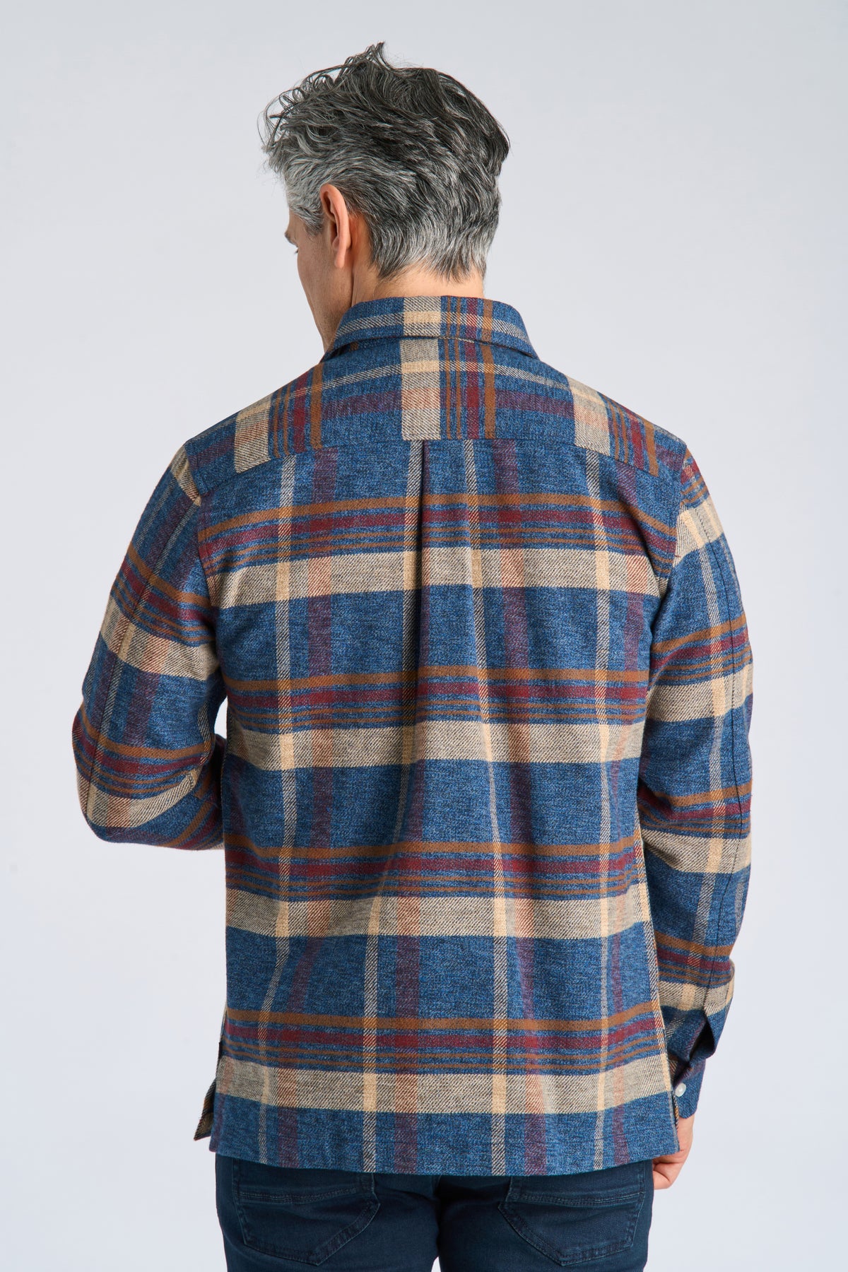 Bison Overshirt Navy – bilde 3
