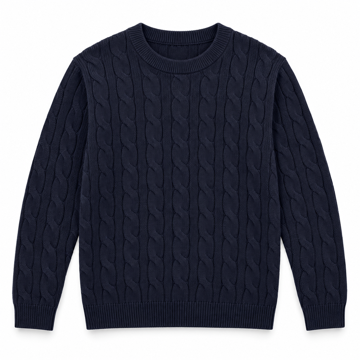 Bruun & Stengade Guizchou strikkegenser i Navy