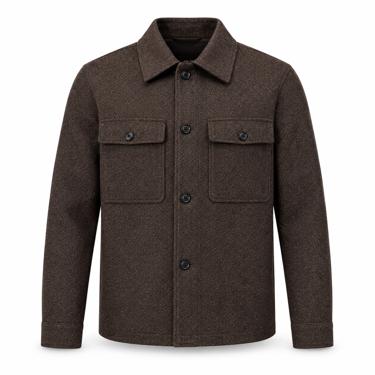 Bruun & Stengade Willem overshirt i Brown
