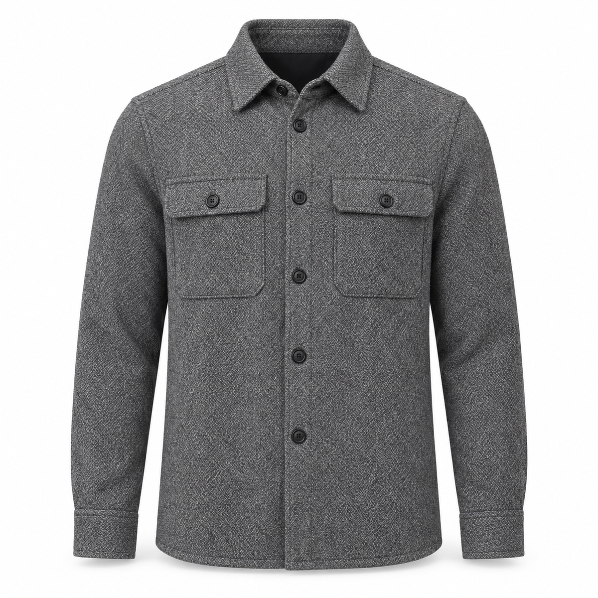 Bruun & Stengade Willem overshirt i Grey