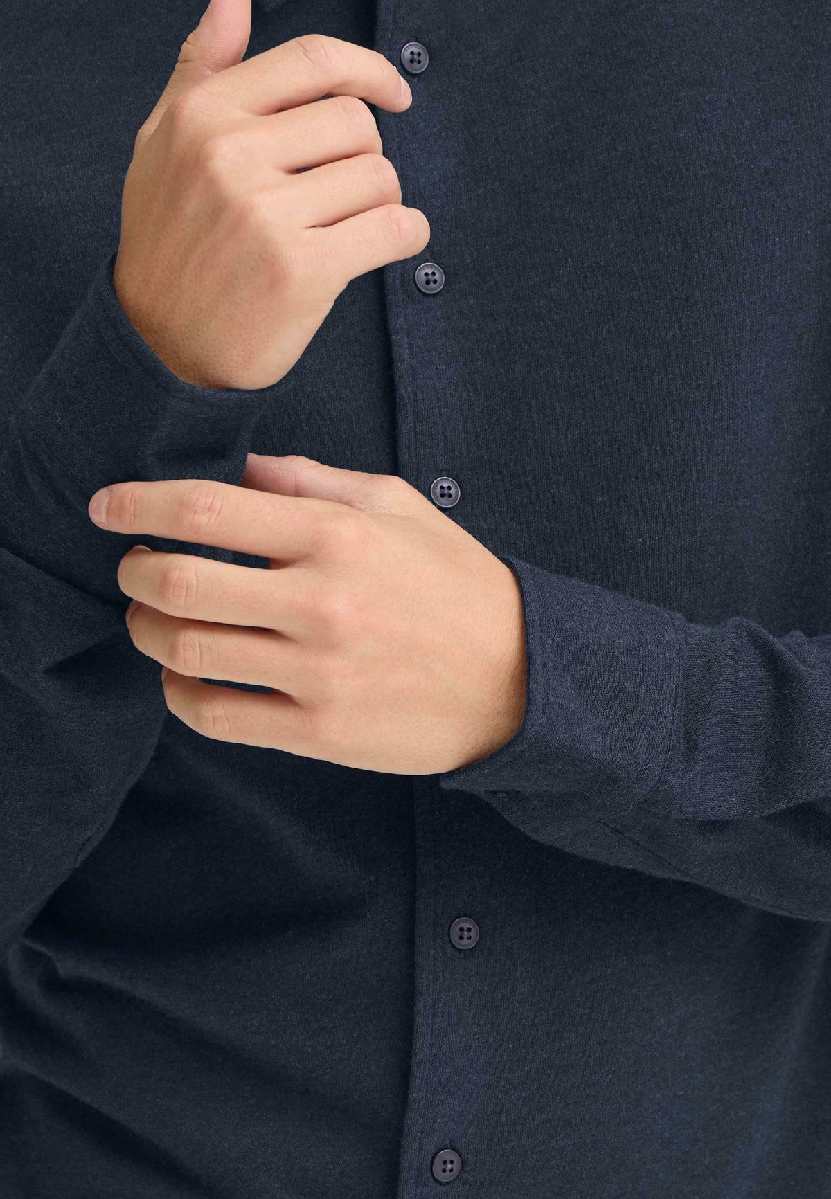 Casual Friday Arkan Formal Shirt Dark Navy Melange – produktbilde 4