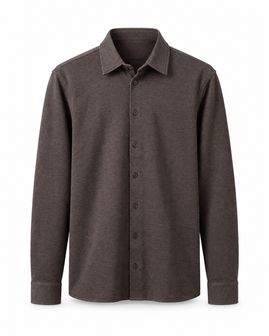 Casual Friday Arkan Formal Shirt Demitasse Melange – front på hvit bakgrunn