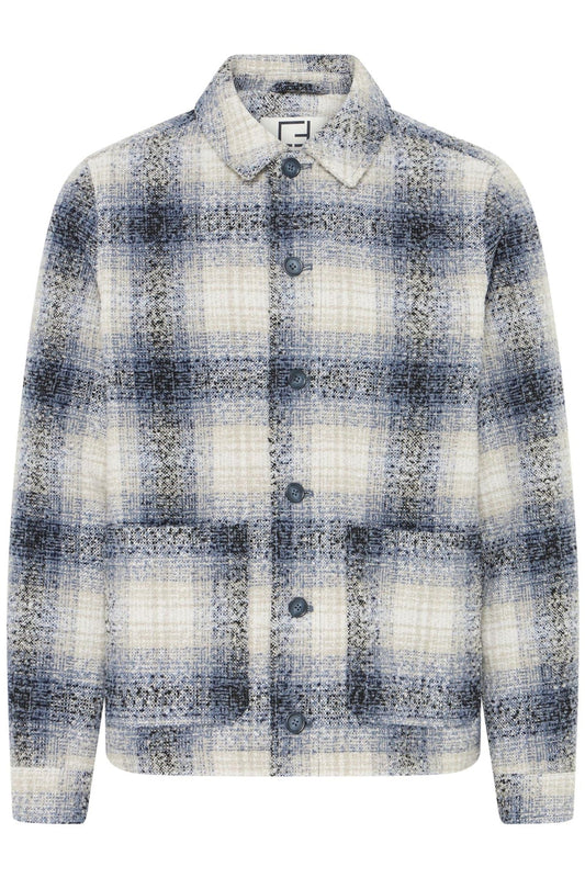 Casual Friday Cesar Jacket Blue Check – nærmeste dokumenterte farge: Ashley Blue – produktbilde 1
