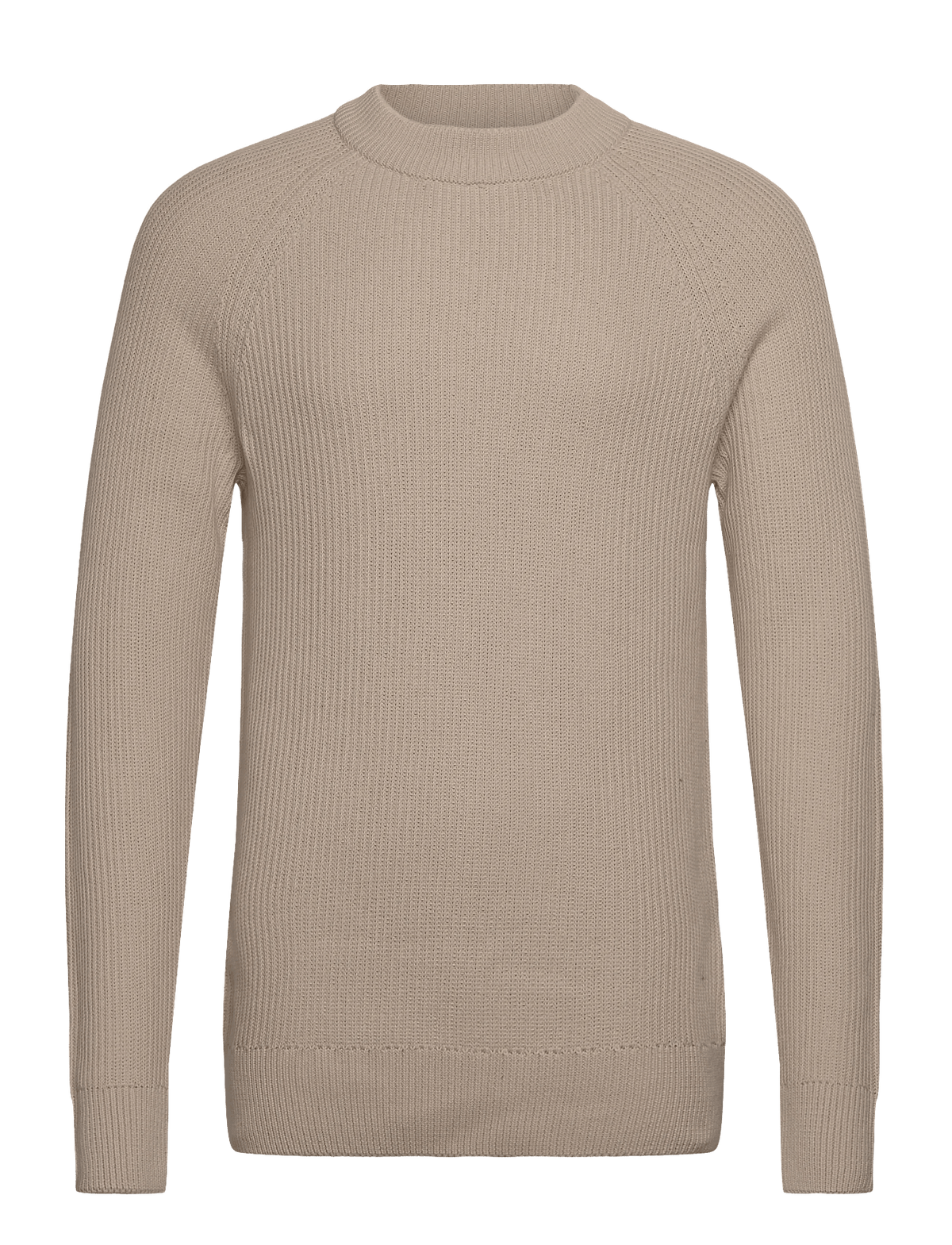 Casual Friday Kristian Raglan Rib Crew Neck Oatmeal – nærmeste dokumenterte farge: Pumice Stone