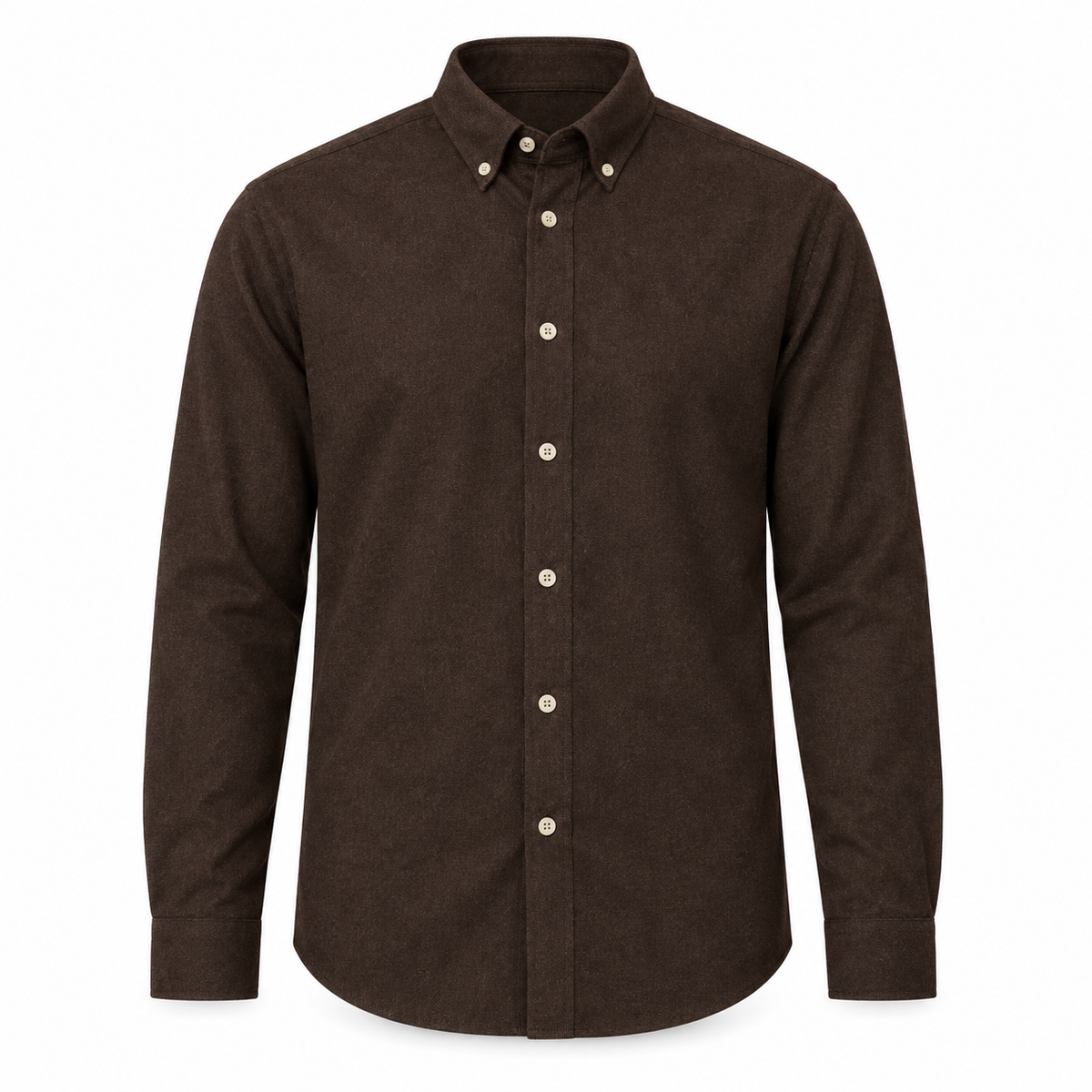 Clean Cut Eske Flannel Shirt Dark Brown – rent produktbilde
