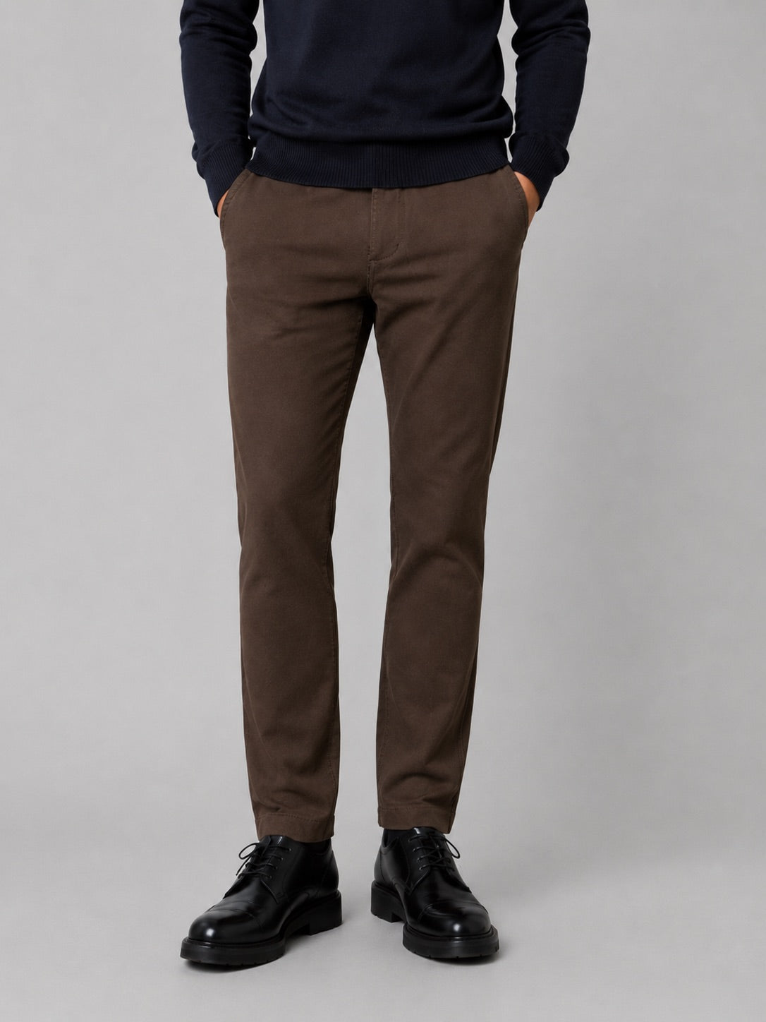 Clean Cut Copenhagen Brendon Jersey Pants Dark Brown – bilde 1