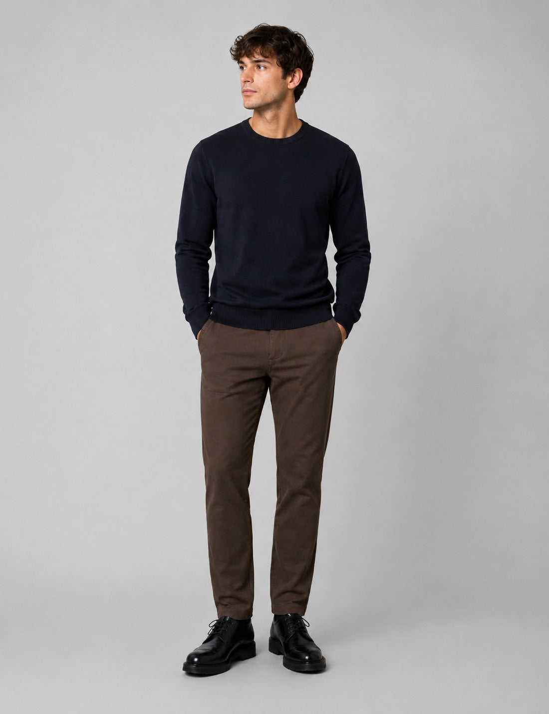 Clean Cut Copenhagen Brendon Jersey Pants Dark Brown – bilde 3