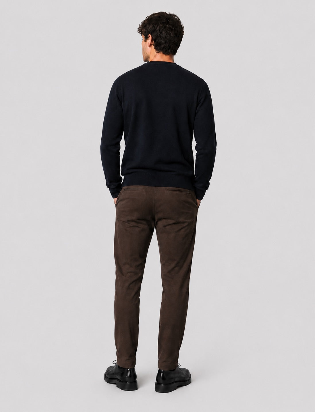Clean Cut Copenhagen Brendon Jersey Pants Dark Brown – bilde 4