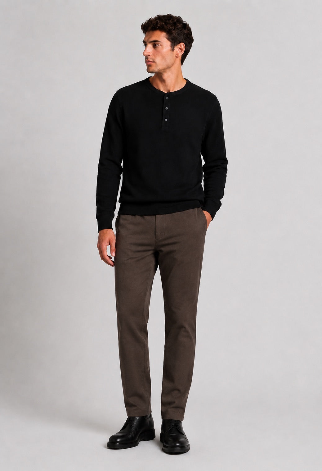 Clean Cut Copenhagen Brendon Jersey Pants Dark Khaki – bilde 3