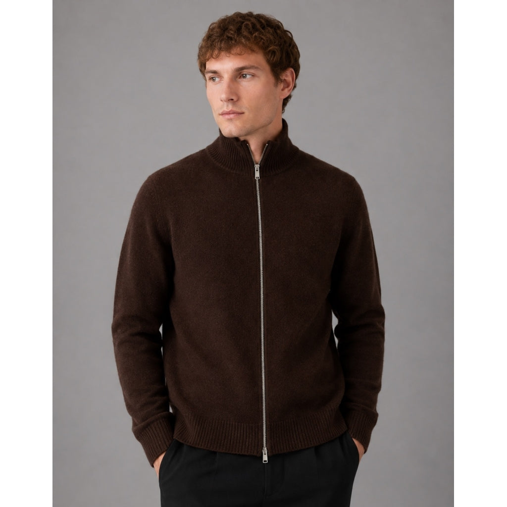 Clean Cut Copenhagen Mario Cardigan Dark Brown – bilde 1