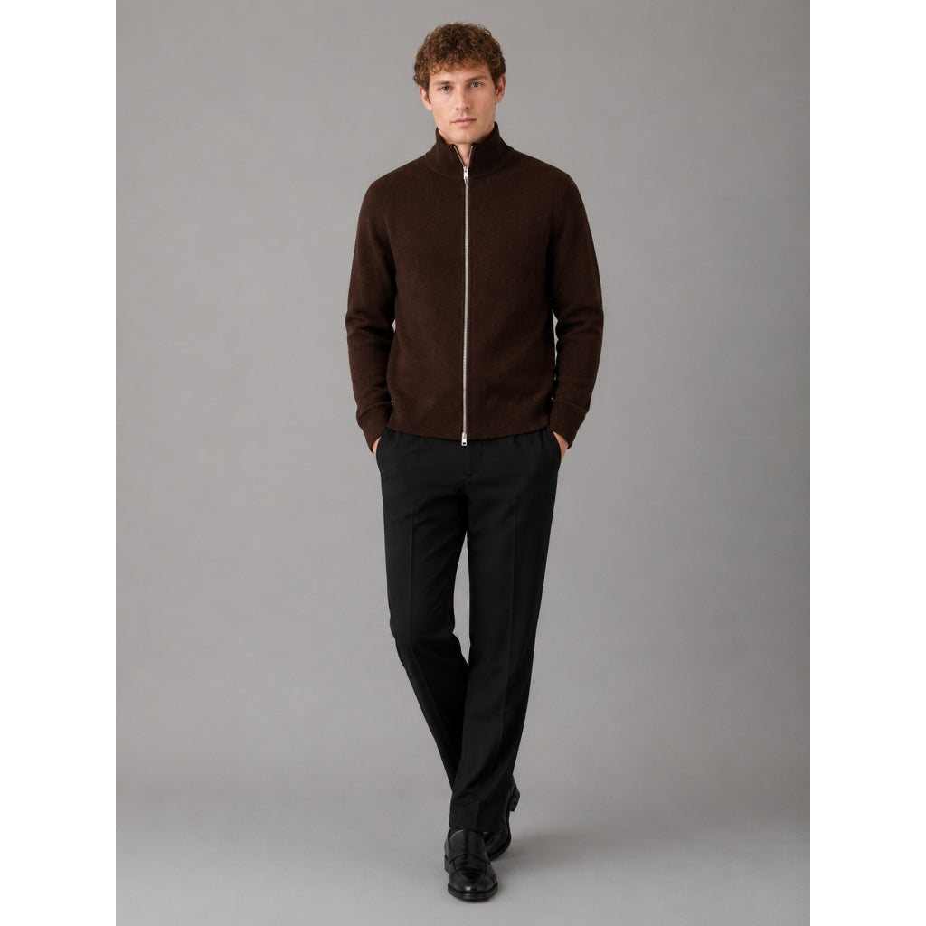 Clean Cut Copenhagen Mario Cardigan Dark Brown – bilde 3