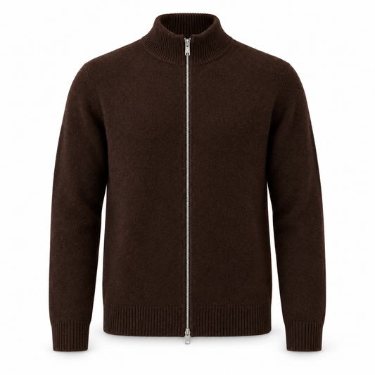 Clean Cut Copenhagen Mario Cardigan Dark Brown – produktbilde