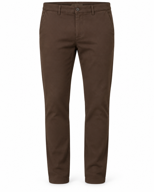 Clean Cut Copenhagen Brendon Jersey Pants Dark Brown – packshot på hvit bakgrunn