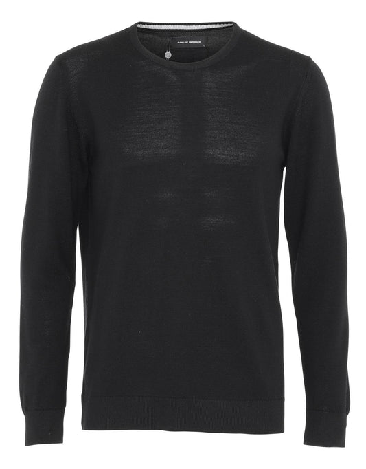 Clean Cut Copenhagen 100% Merino Wool Crew Neck Black – produktbilde 1