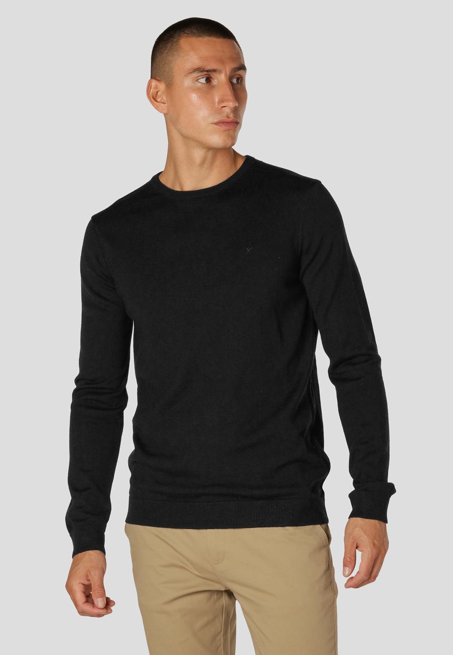 Clean Cut Copenhagen 100% Merino Wool Crew Neck Black – produktbilde 2