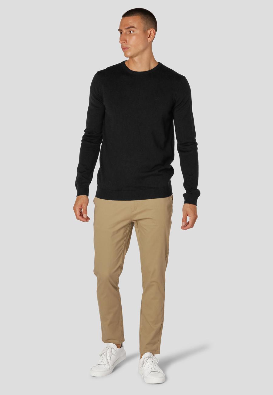 Clean Cut Copenhagen 100% Merino Wool Crew Neck Black – produktbilde 3
