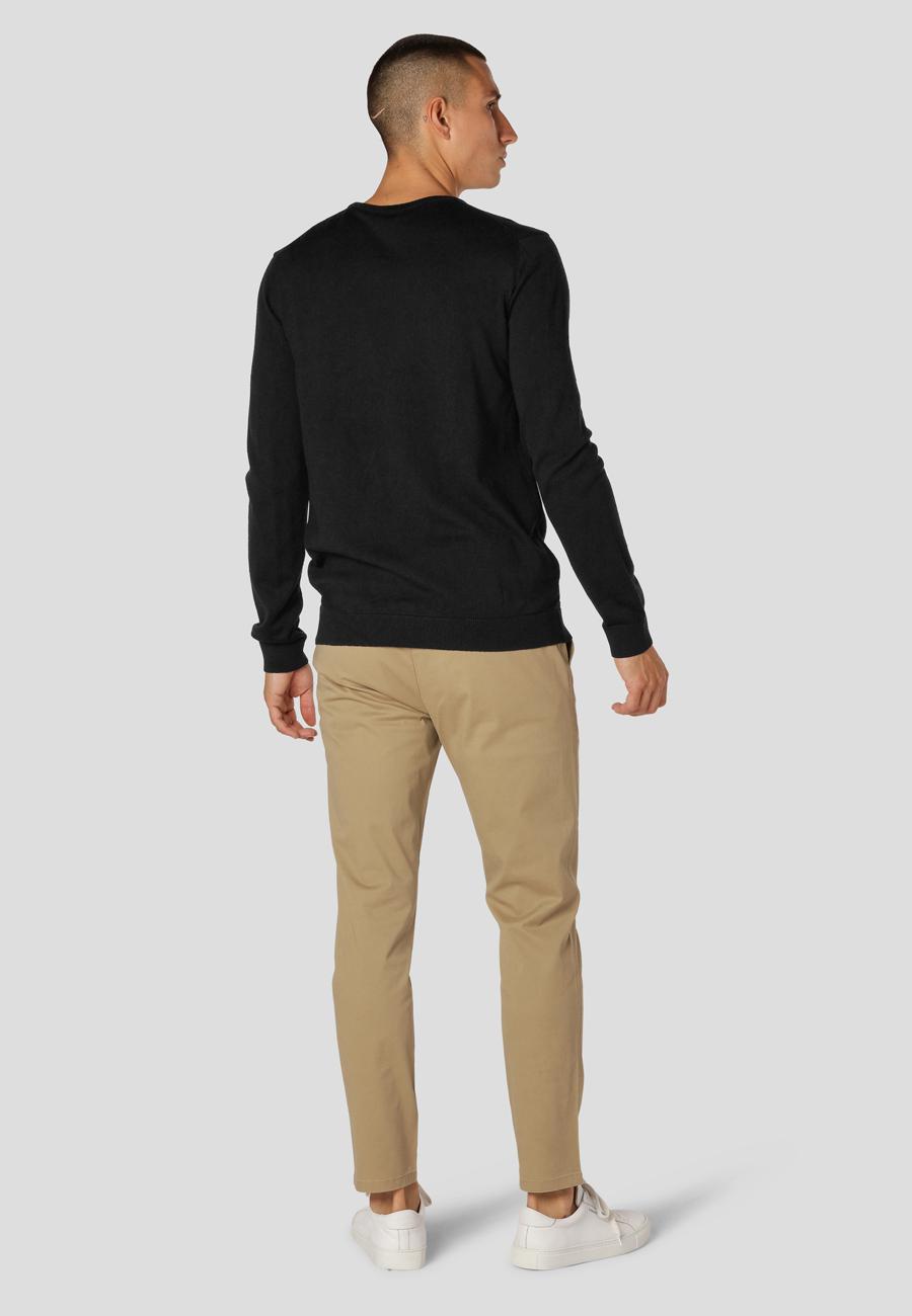 Clean Cut Copenhagen 100% Merino Wool Crew Neck Black – produktbilde 4
