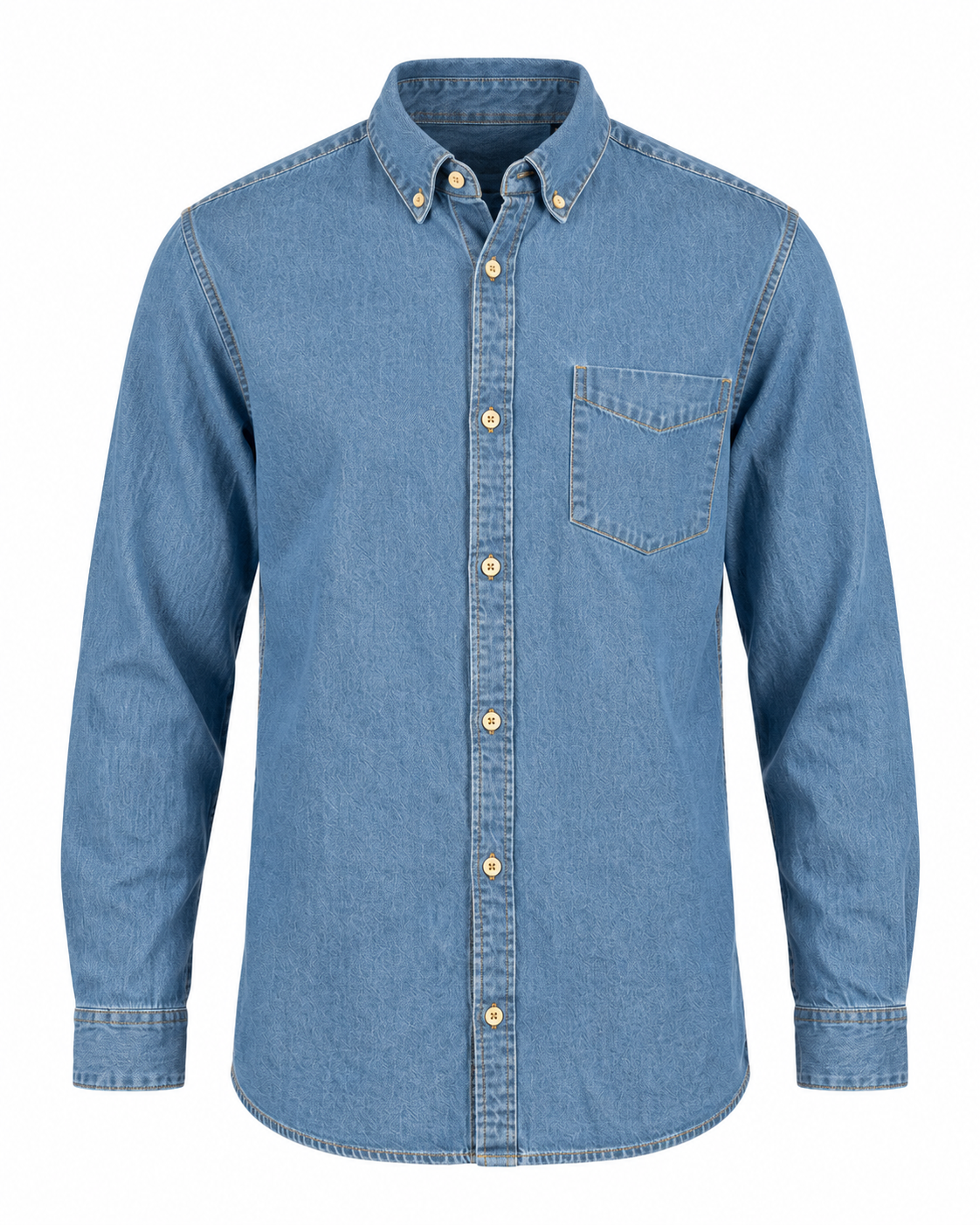 Pre End Denni Denimskjorte Dark Denim – produktbilde