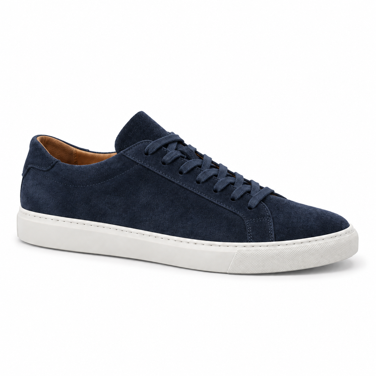 Gregers Stresa sneaker i Navy semsket skinn