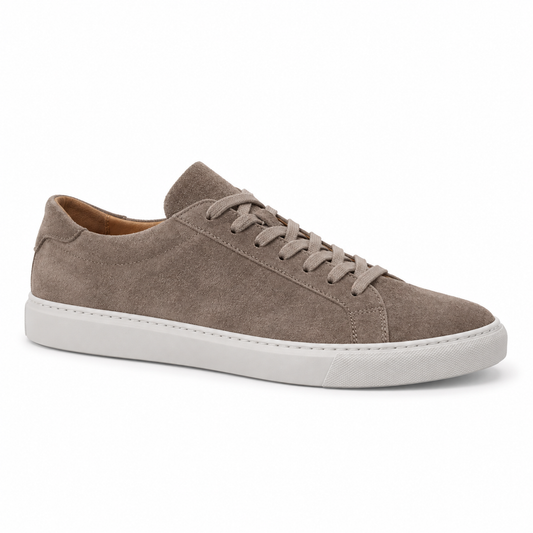 Gregers Stresa sneaker i Taupe semsket skinn