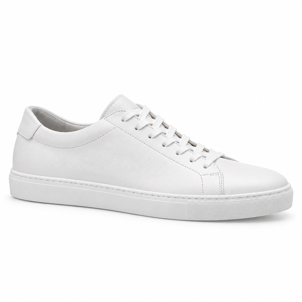 Gregers Stresa sneaker i hvitt glatt skinn