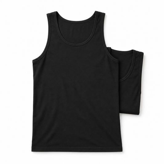 JBS Organic Bamboo-Viscose singlet 2-pack i sort