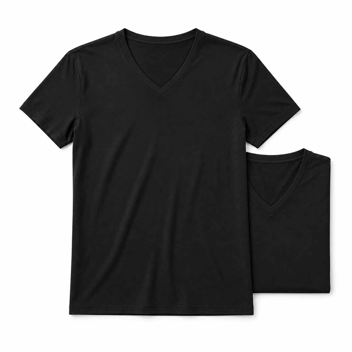 JBS Organic Bamboo-Viscose V-neck T-shirt 2-pack i sort