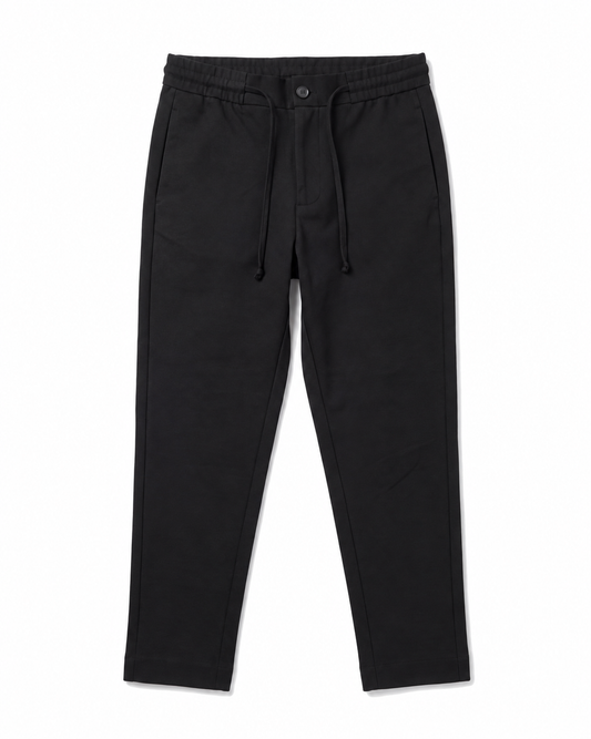 Lindbergh Relaxed Fit Club Pant Black – rent produktbilde