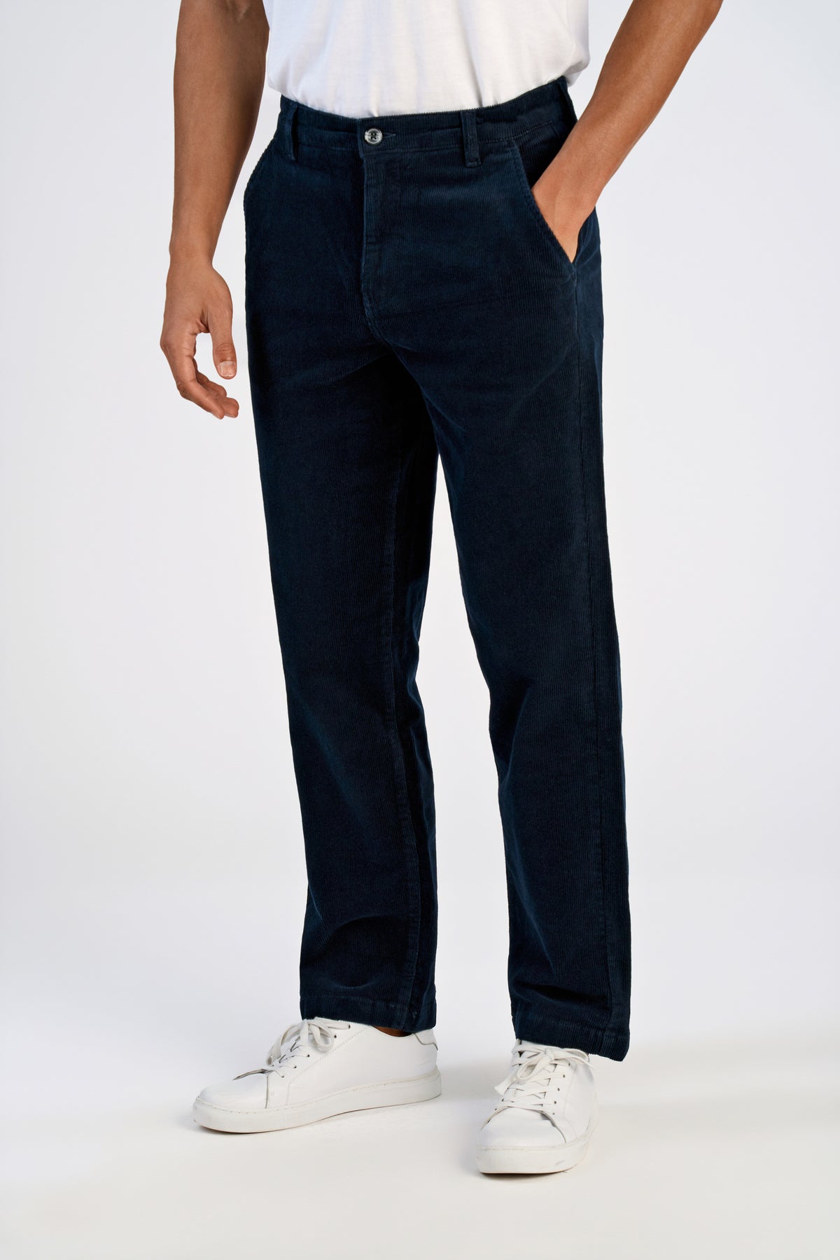 Lindbergh Cord Relaxed Fit Chinos Navy – bilde 2