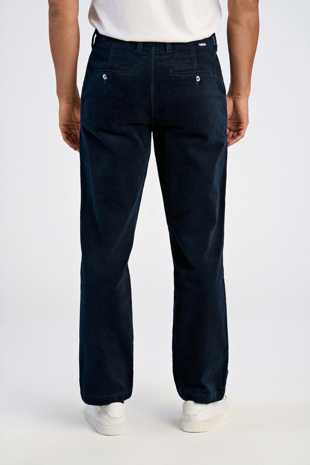 Lindbergh Cord Relaxed Fit Chinos Navy – bilde 3