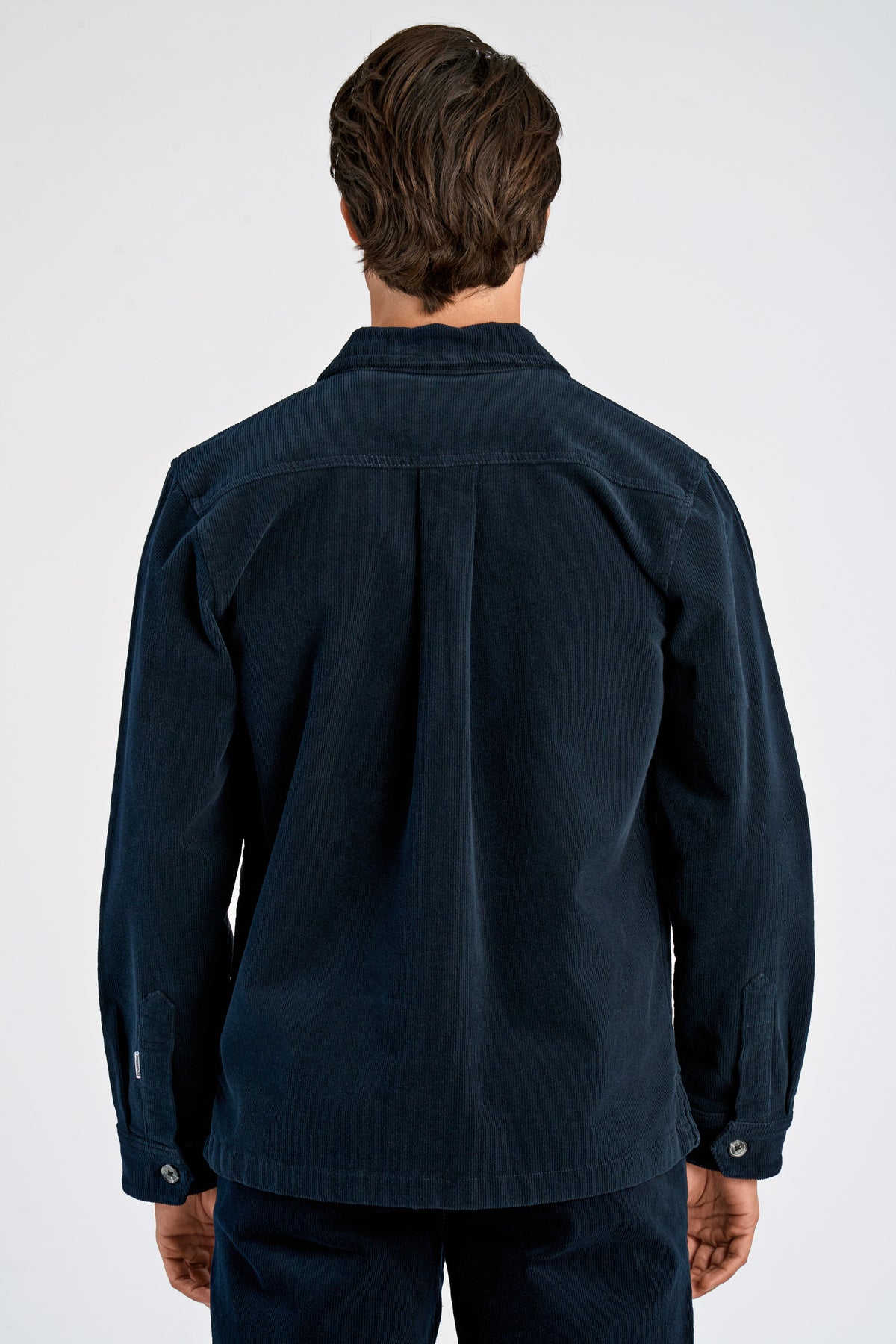 Lindbergh Cord Overshirt Navy – bilde 3